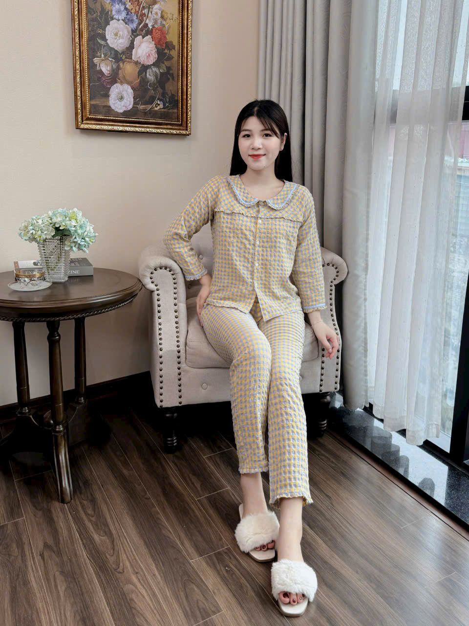 Đồ bộ mặc nhà đẹp, đồ bộ nữ quần dài hot thiết kế siêu xinh