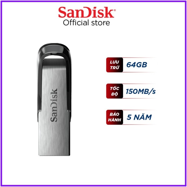 USB 3.0 SanDisk CZ73 64GB Ultra Flair upto 150MB/s, tốc độ nhanh hơn gấp nhiều lần so với ổ USB 2.0 tiêu chuẩn, nhỏ gọn dễ dàng mang theo sử dụng