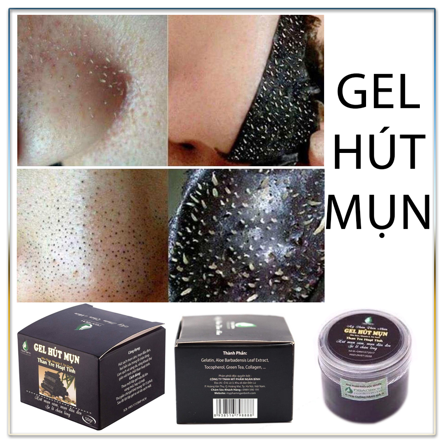 Gel Lột Mụn Than Tre Hoạt Tính Hút Tận Gốc Bụi Bẩn Mụn Cám Mụn Trứng Cá Mụn Đầu Đen Tặng Kèm Mặt Nạ Dưỡng Da