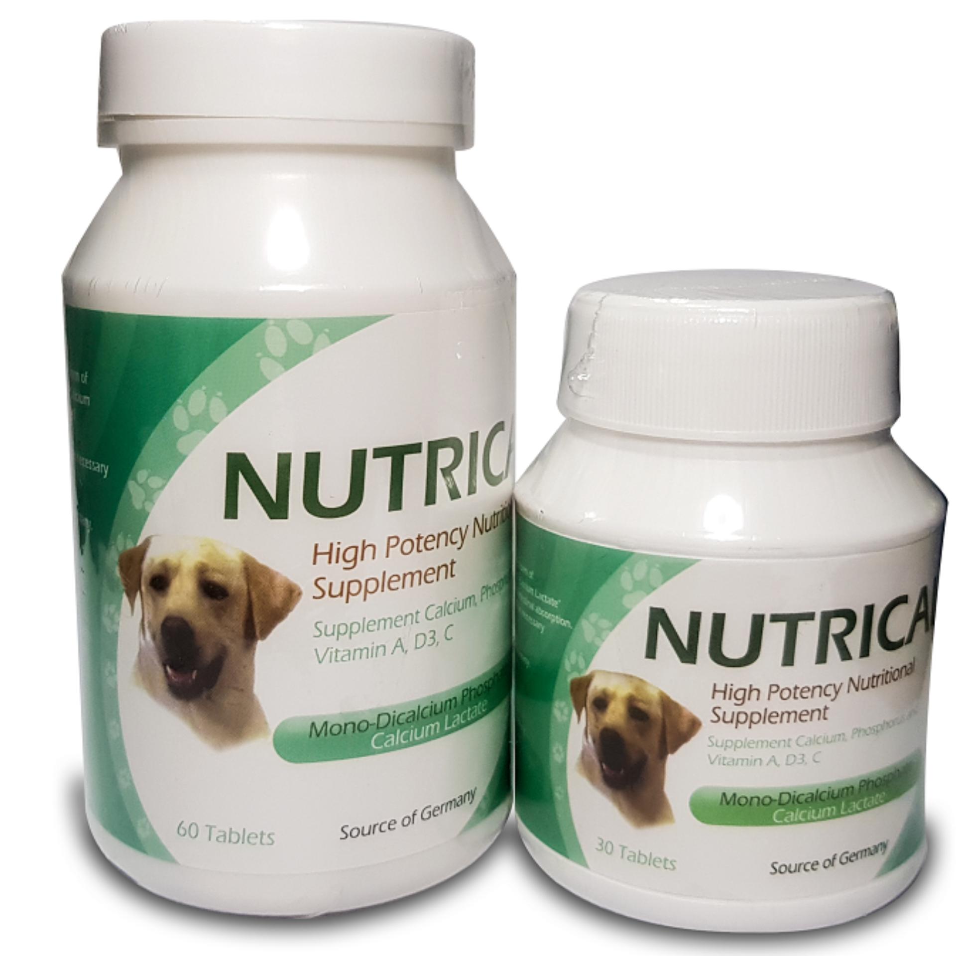 [HCM]Viên bổ sung canxi cho chó giống lớn - NUTRICAL (60 viên)