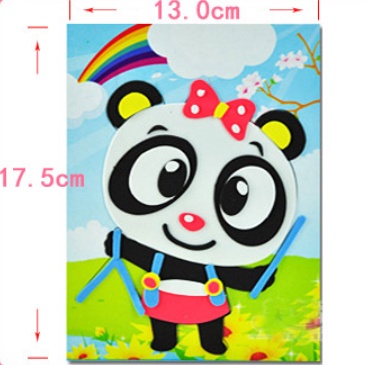 Tranh dán xốp 3D xé dán cho bé 17*12cm BQSHOP