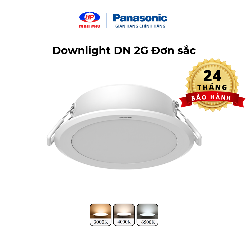 Đèn LED âm trần Downlight Đơn sắc Panasonic DN 2G Công suất (6W,9W,12W,15W,18W,24W)