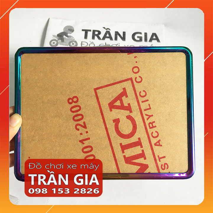 [FreeshipMAX] Khung biển số xe máy titan gắn sirius exciter ex taurus jupiter nouvo AB wave winner cub dream vario SH mode vision lead