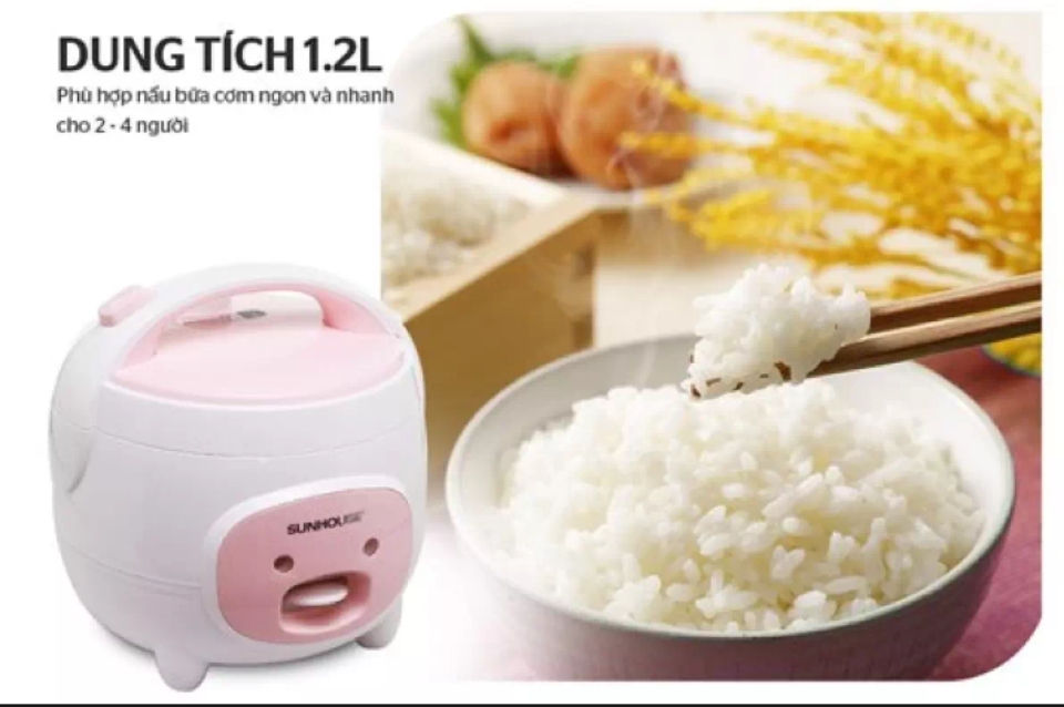 nồi cơm điện 1.8l shd8607w sunhouse