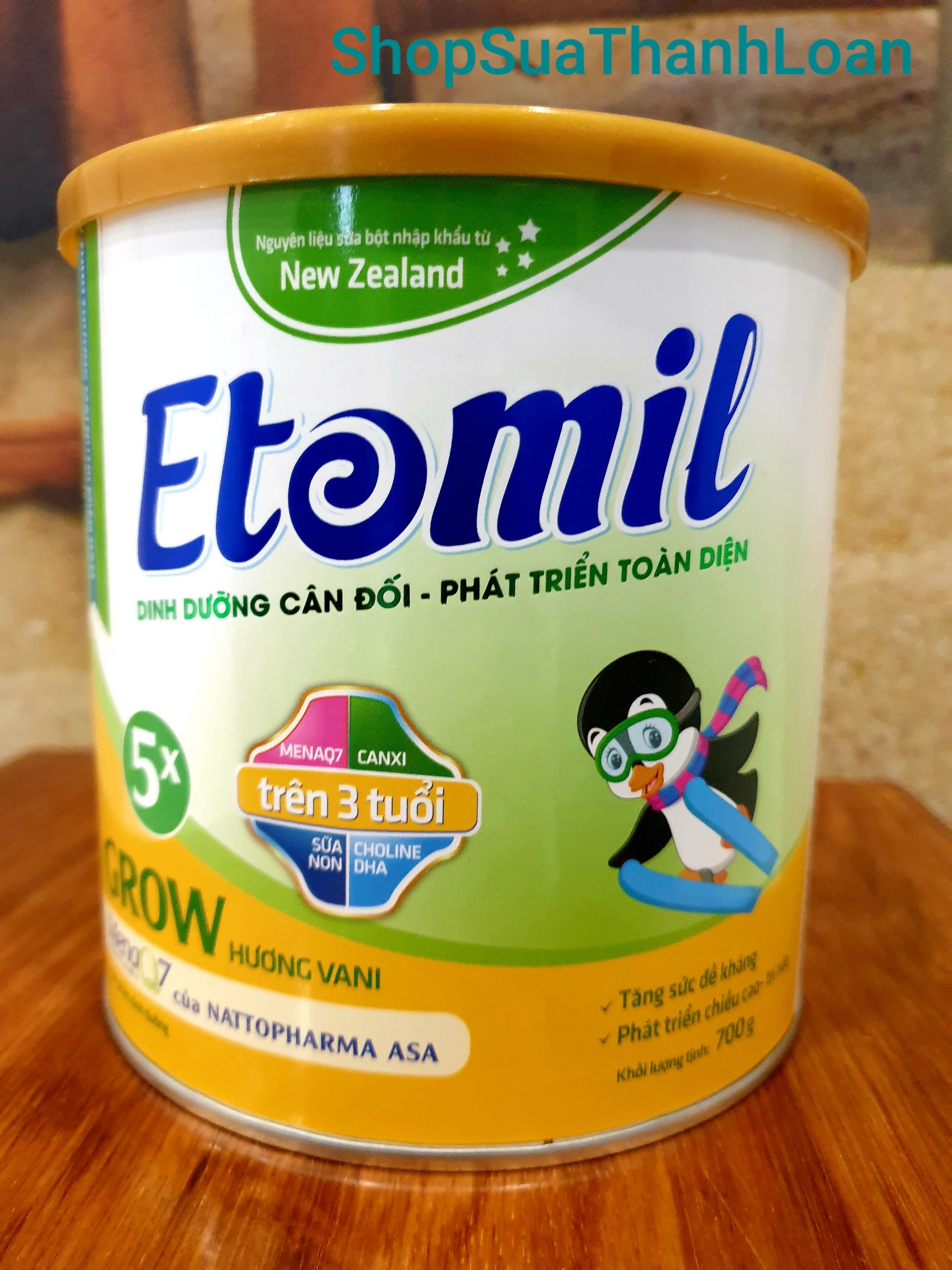 [HSD T10-2024] SỮA BỘT ETOMIL 5X GROW - LON 700G.