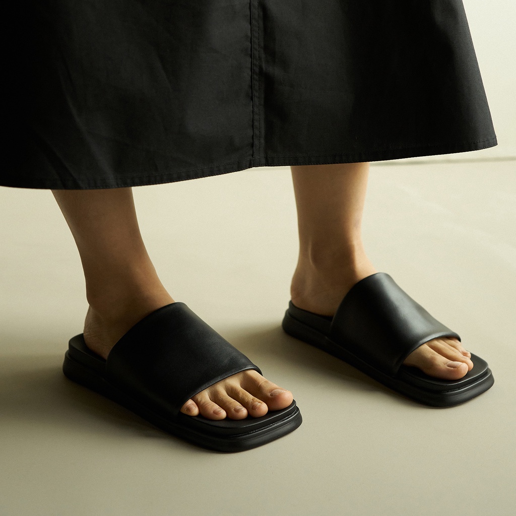 NGANG SANDALS Waa. - Dép Quai Ngang Da Thật