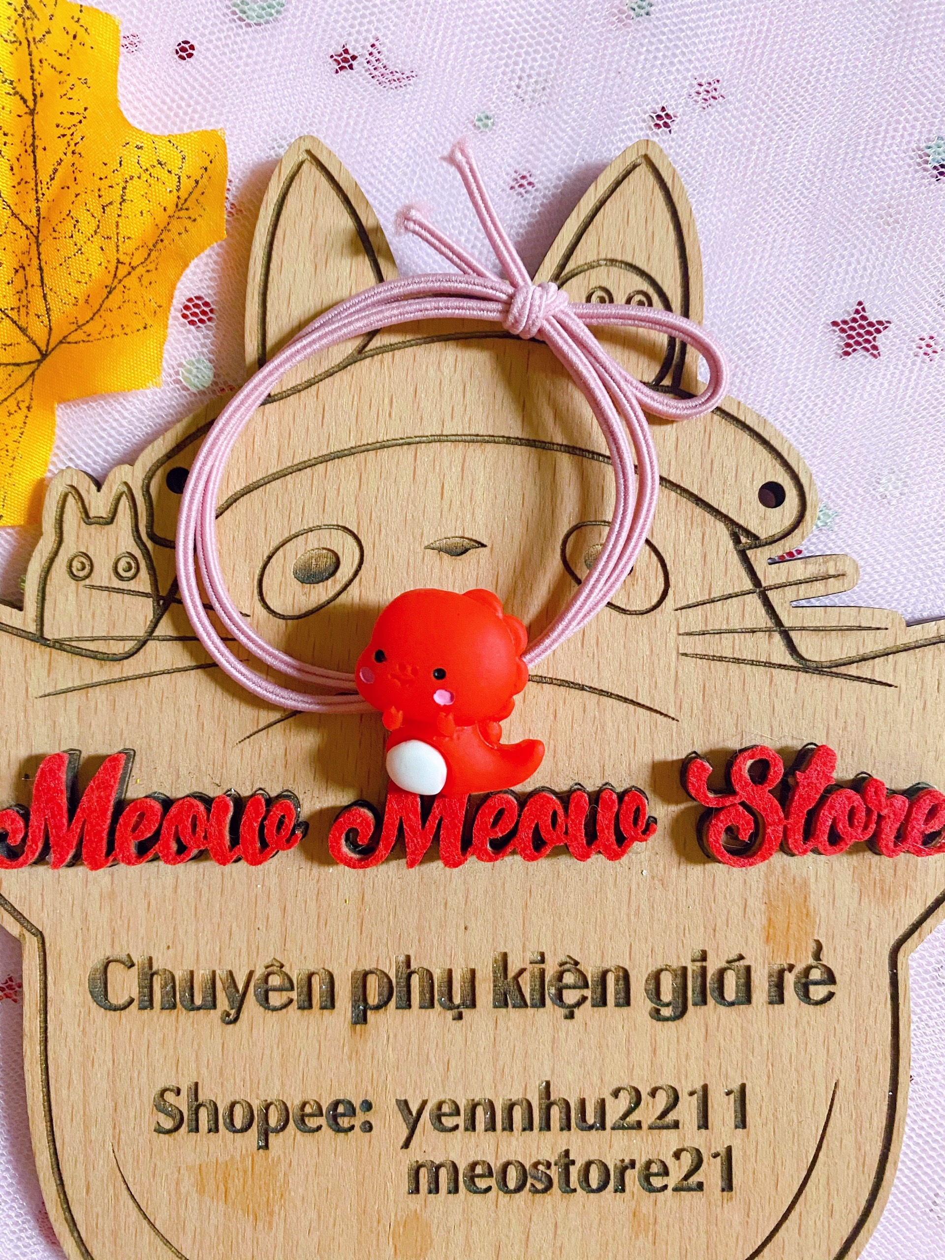 COMBO 2 CỘT❣️Ảnh thật❣️Được Chọn Mẫu- Cột Tóc Bé Khủng Long Siêu Cưng- Dây Cột Tóc Giá Rẻ❣️