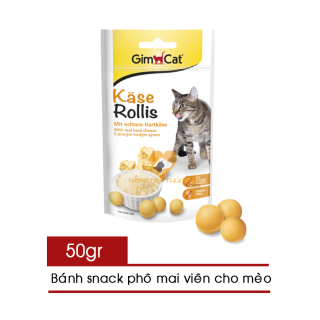 HCMBánh Snack - Bánh Thưởng GimCat Cho Mèo Phô Mai Viên Gói 50g - Nông thumbnail