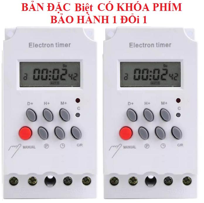 [Bản có khóa phím] Bộ 2 công tắc hẹn giờ 17 chương trình KG316T-II ổ cắm hẹn giờ timer hẹn giờ bộ hẹn giờ tự động công tắc điện thông minh