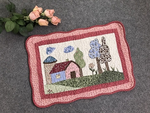 Thảm chùi chân 100% Cotton 40x60cm -  Ngôi Nhà