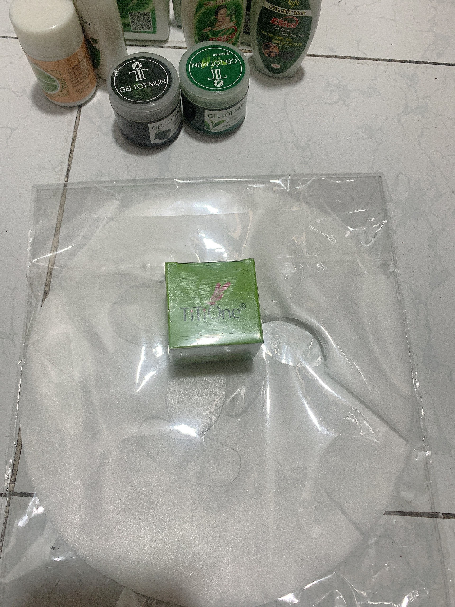 Gel lột mụn titione 15gr + giấy