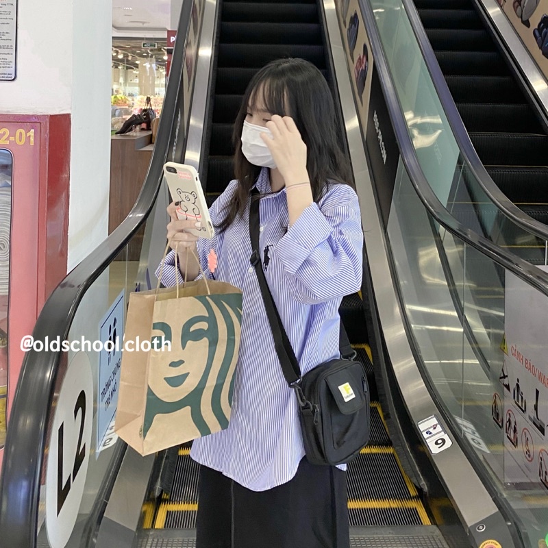 (Oldschoolcloth)SƠ MI THÊU HƯƠU TAY DÀI ULZZANG (video)