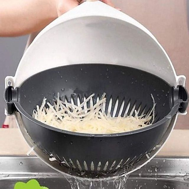 Bộ Dụng Cụ Nạo Rau Củ Quả Kèm Rổ 9 In 1