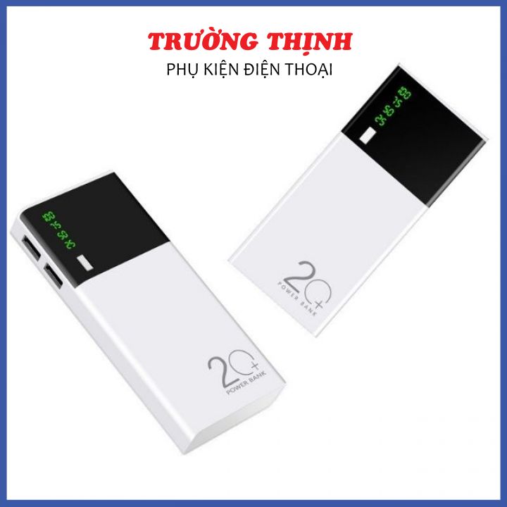 [HCM][Siêu Rẻ] Sạc Dự Phòng 20.000mah Có 2 Cổng Usb