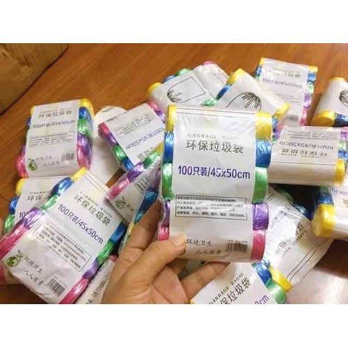 Combo 5 Cuộn Túi Rác Sinh Học Tự Phân Hủy (100 Túi)