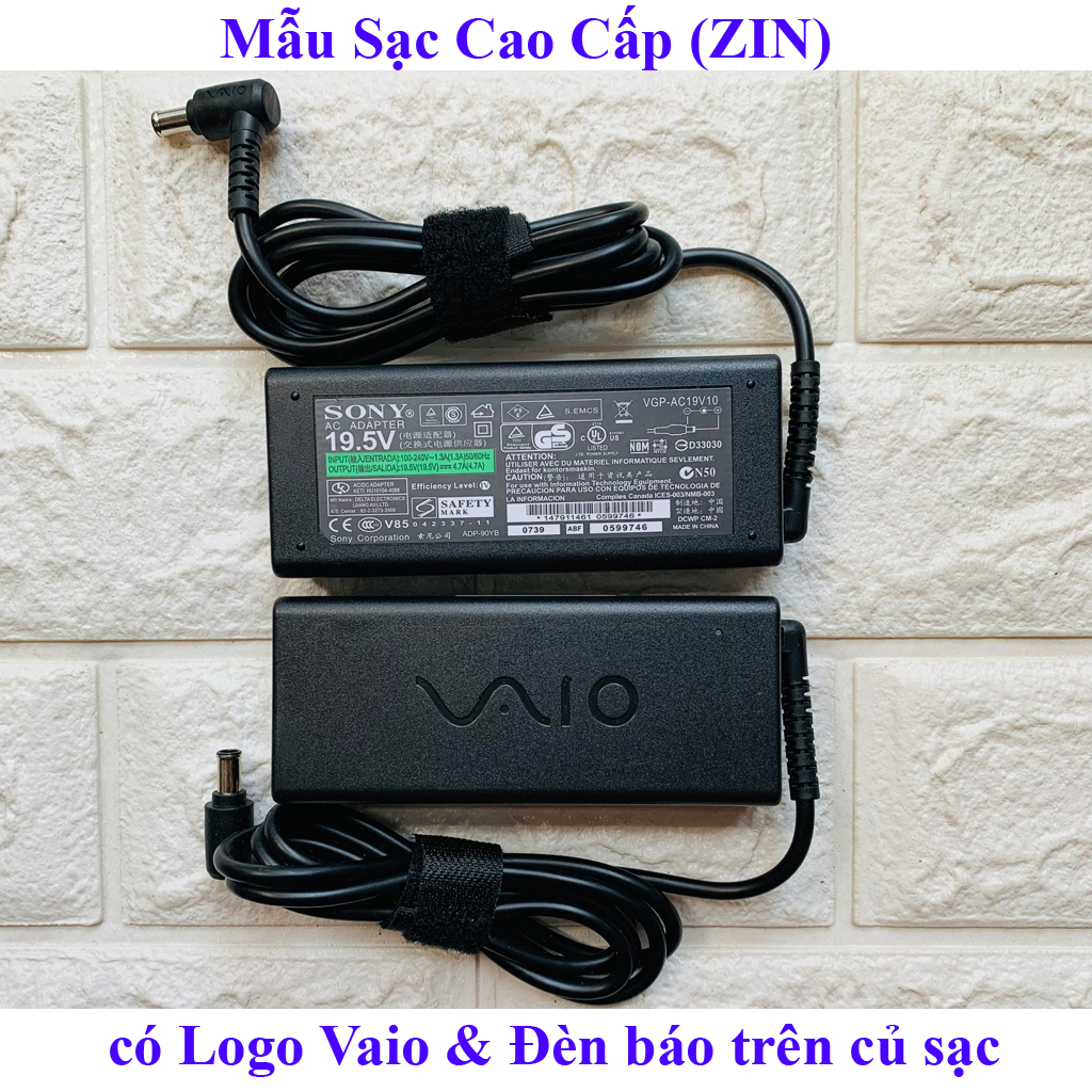 Sạc laptop sony vaio 19.5v - 4.7a - 90w