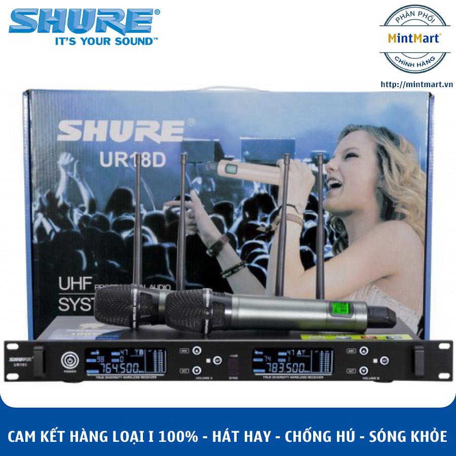 Micro karaoke không dây shure ur18d