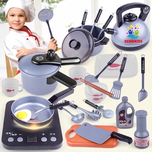 BỘ ĐỒ CHƠI NẤU ĂN 36 MÓN CAO CẤP KITCHEN HOME
