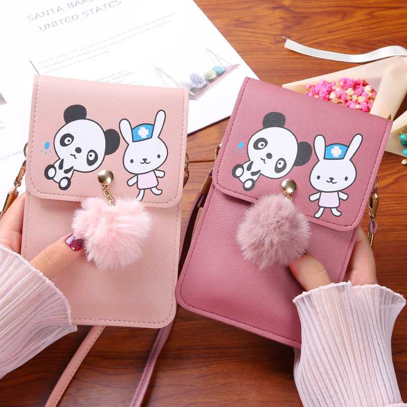 Túi đeo chéo đựng điện thoại quả bông