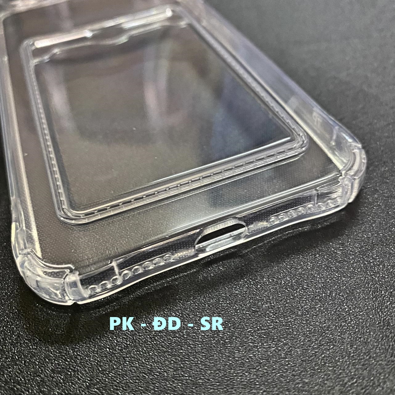 Ốp Lưng iPhone 7 Plus - 8 Plus Dẻo Trong Chống Sốc Đựng Card