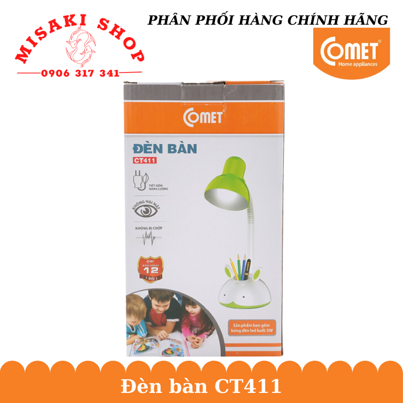 Đèn Bàn Học Sinh Comet CT411R | MISAKISHOP