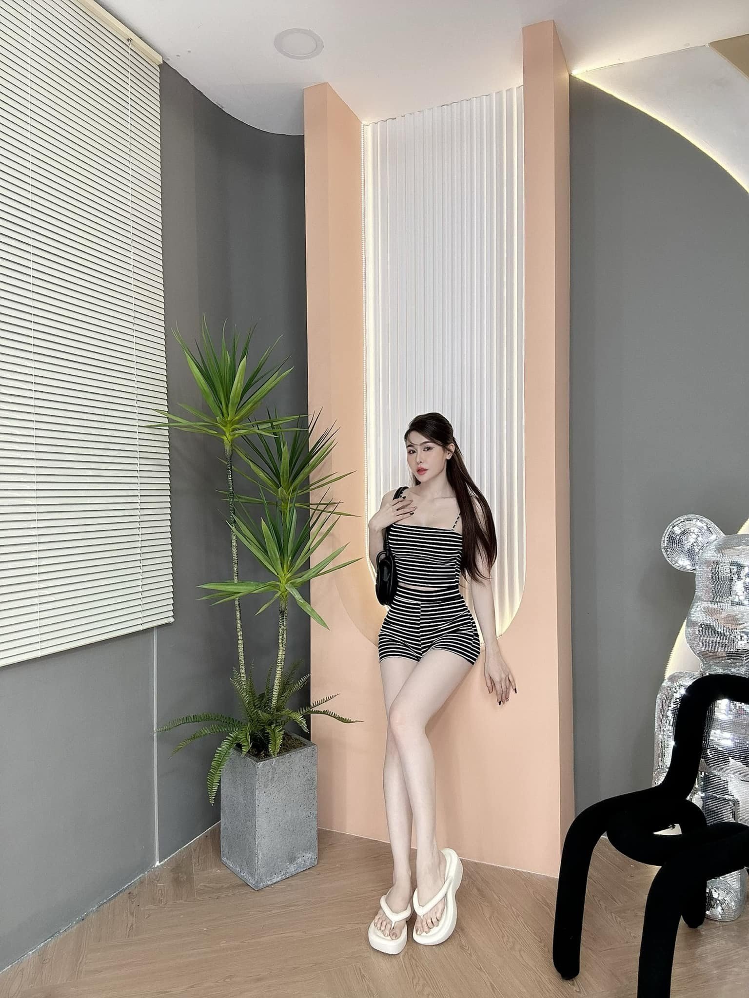 Set Bộ Sọc 2 Dây có Mút Ngực