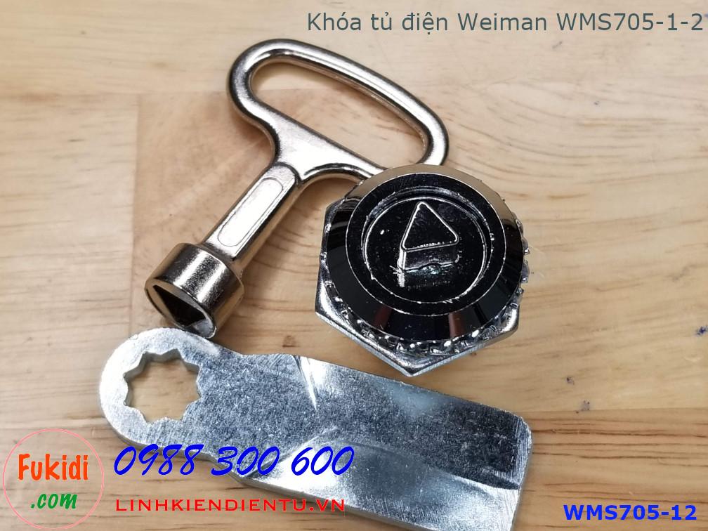 Khóa tủ điện MS705-1-2 đầu tam giác