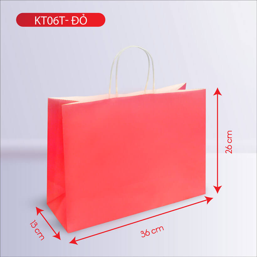 Combo 10 Túi Giấy KT06T - nhiều màu (KT: 26 x 36 x 13)