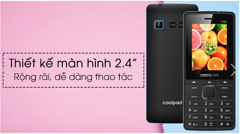 Điện thoại Coolpad F129 - Chính hãng (bảo hành 12 tháng)