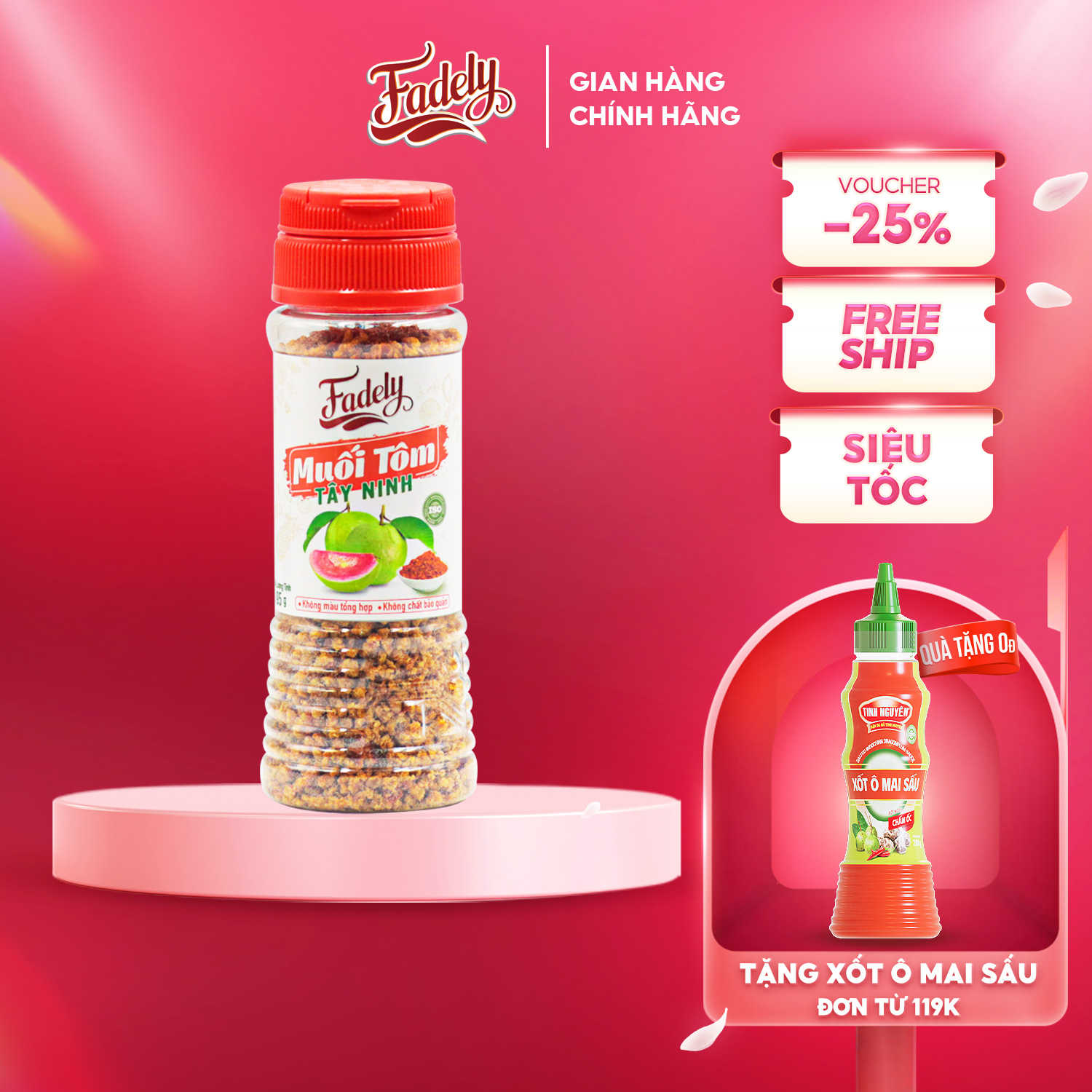 Muối Tôm Tây Ninh Fadely (95g)