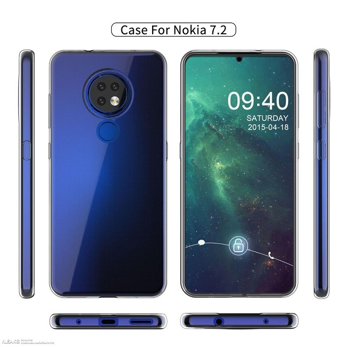 Ốp lưng Silicon TPU mềm trong suốt dành cho Nokia 7.2