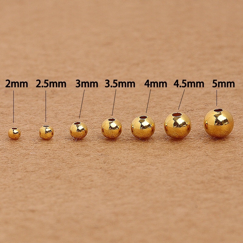 [S925] Charm bi bạc mạ vàng 2-3-4mm - MH820