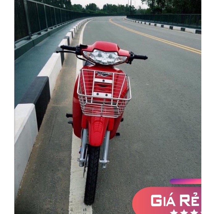 (Siêu rẻ) Rổ INOX gắn đầu xe các dòng xe WAVE/DREAM/WAVE RS/SIRIUS