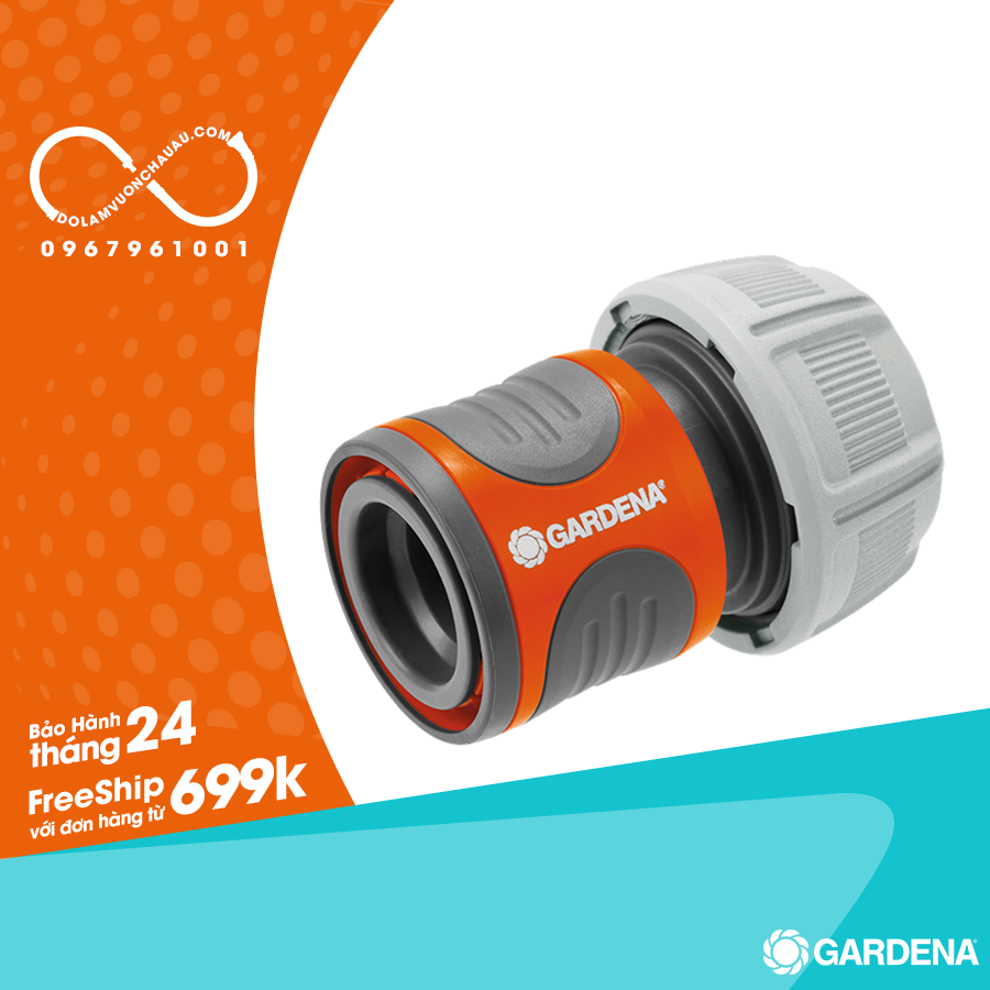 [Hàng Đức] Cút nối thường 19mm (3/4") (Gardena 18216)