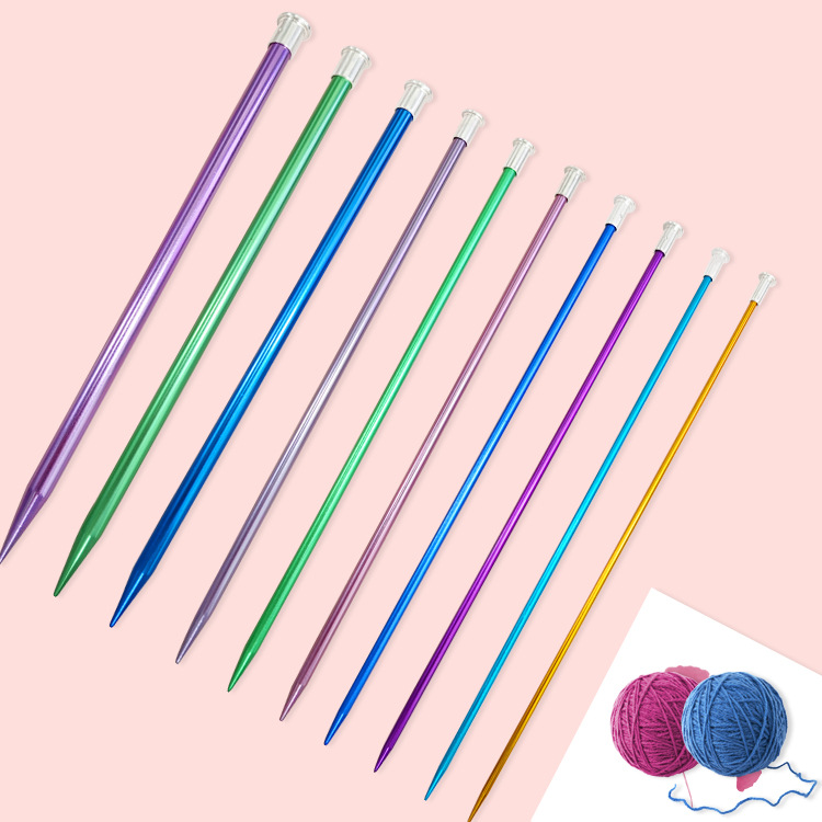 que đan len que đan kim loại 3mm đến 10mm dụng cụ đan len