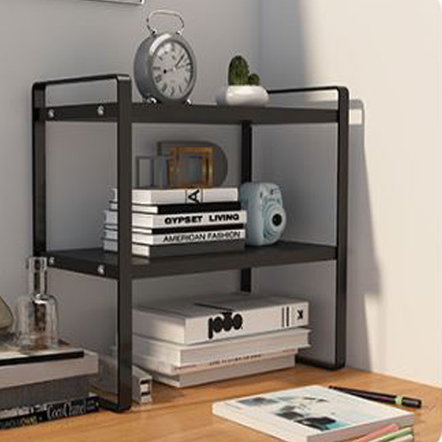 Kệ sách kệ trang trí để bàn mini chân sắt mặt gỗ