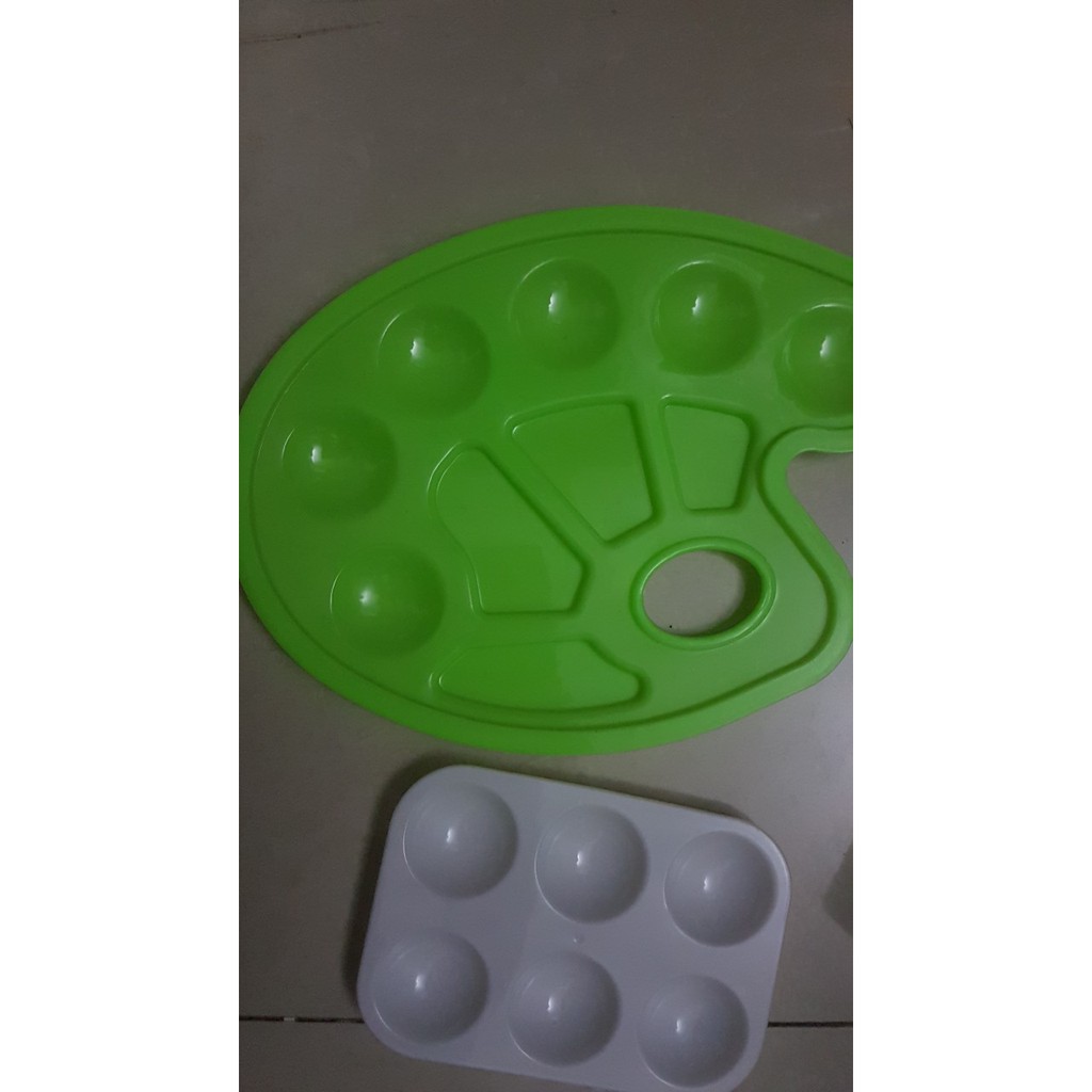 Khay pha màu vẽ hoa mận 10 ô