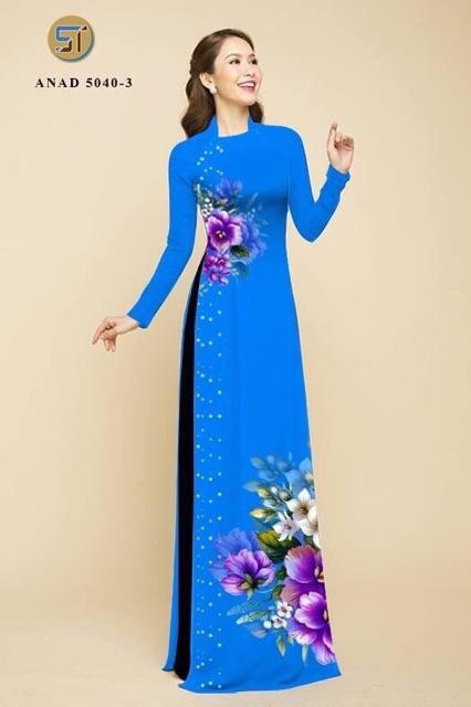 [HCM]Vải áo dài hoa eo