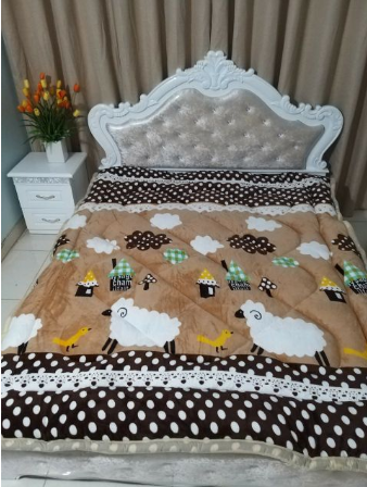 Chăn lông cừu đại hàn siêu ấm dày 3 lớp giữ ấm tốt,hàng việt nam sản xuất Mã 1409