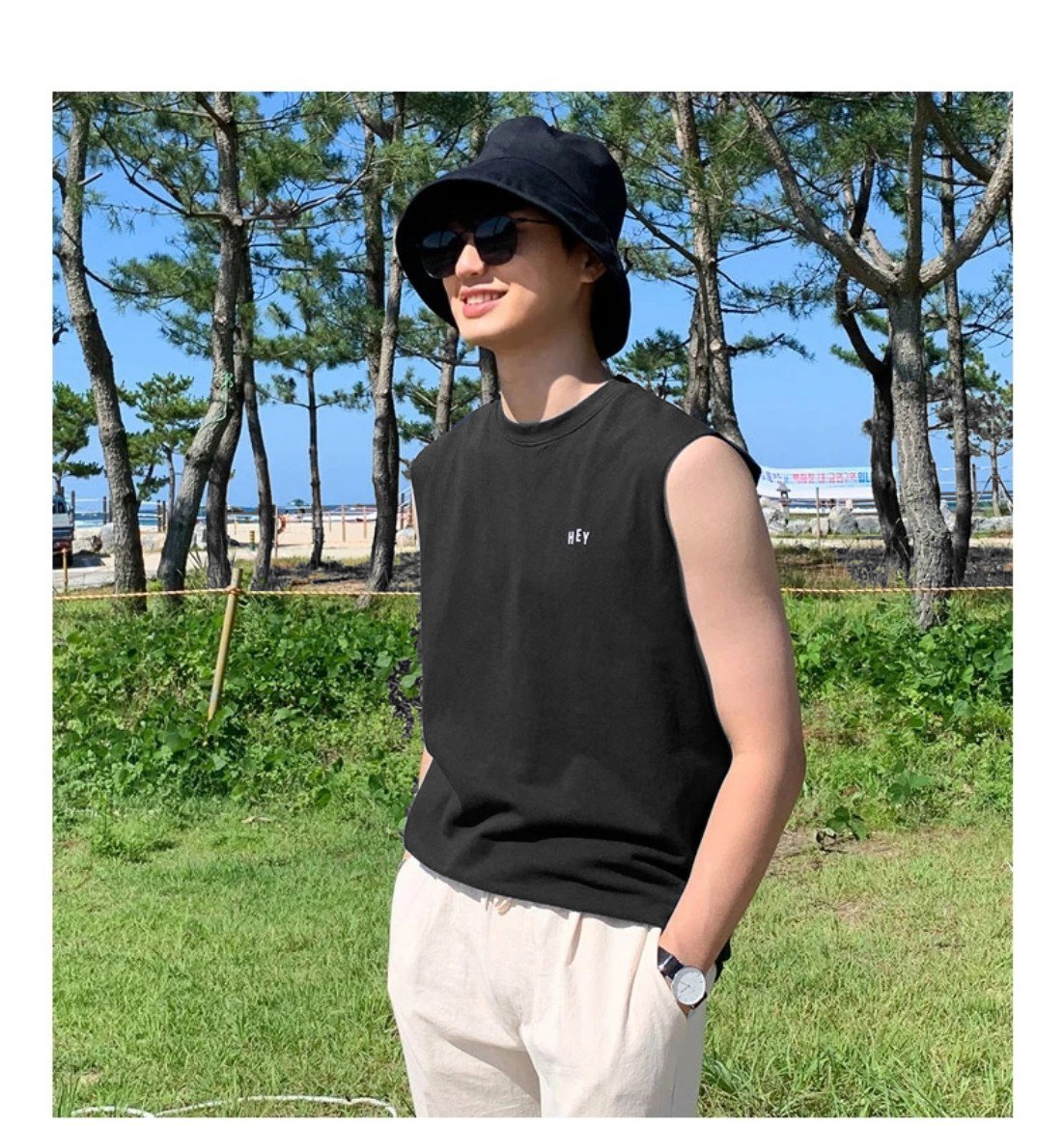 Áo thun Tanktop HEY Unisex