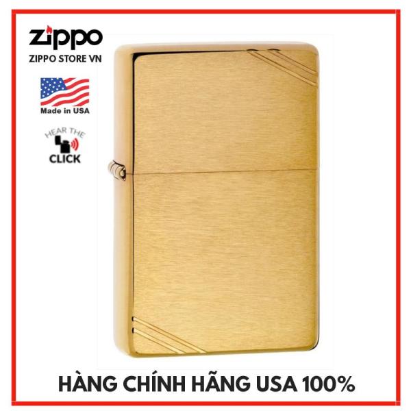 Hộp Quẹt Zippo Vintage Brushed Brass 240