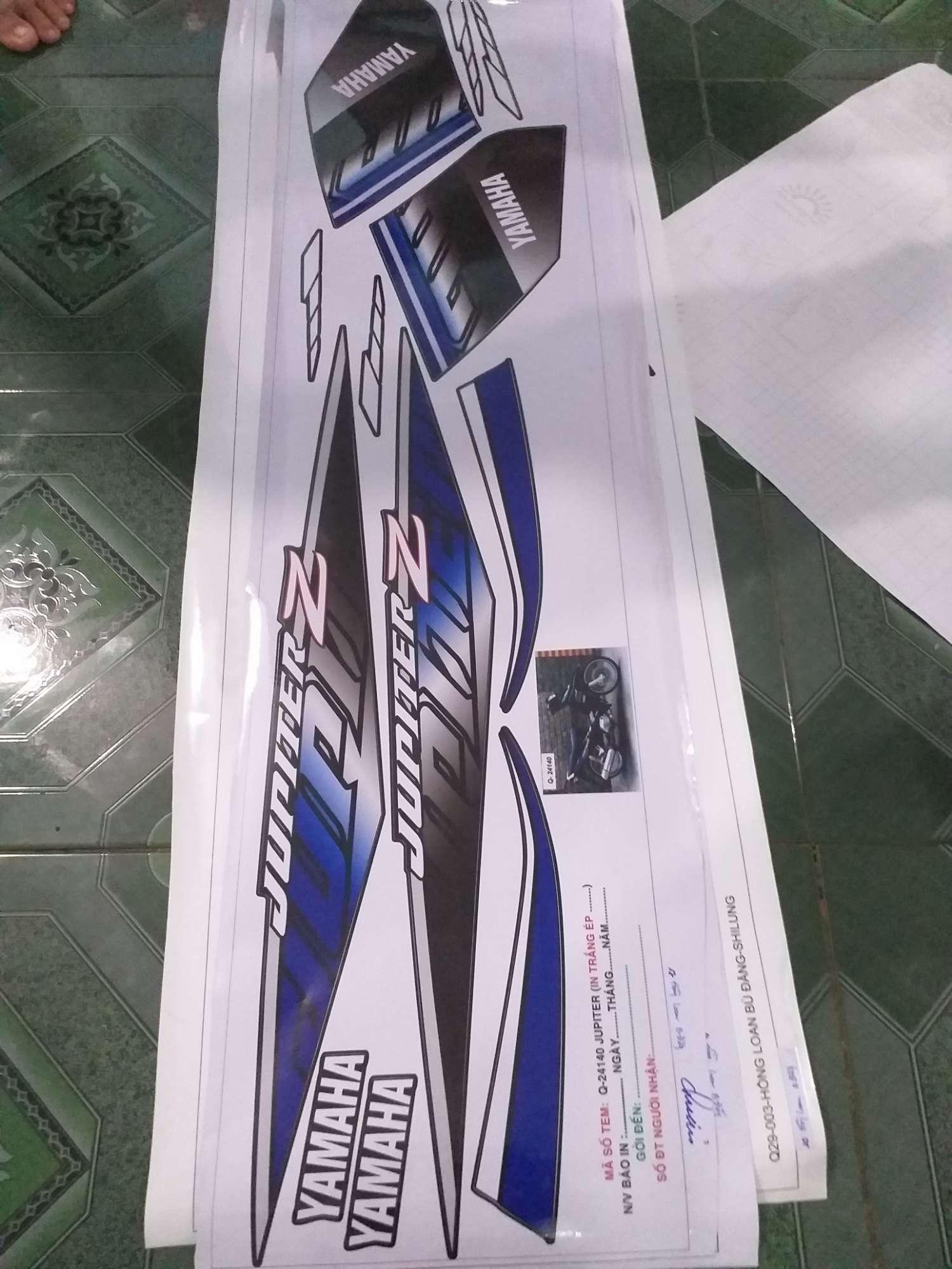 Tem rời dán xe jupiter