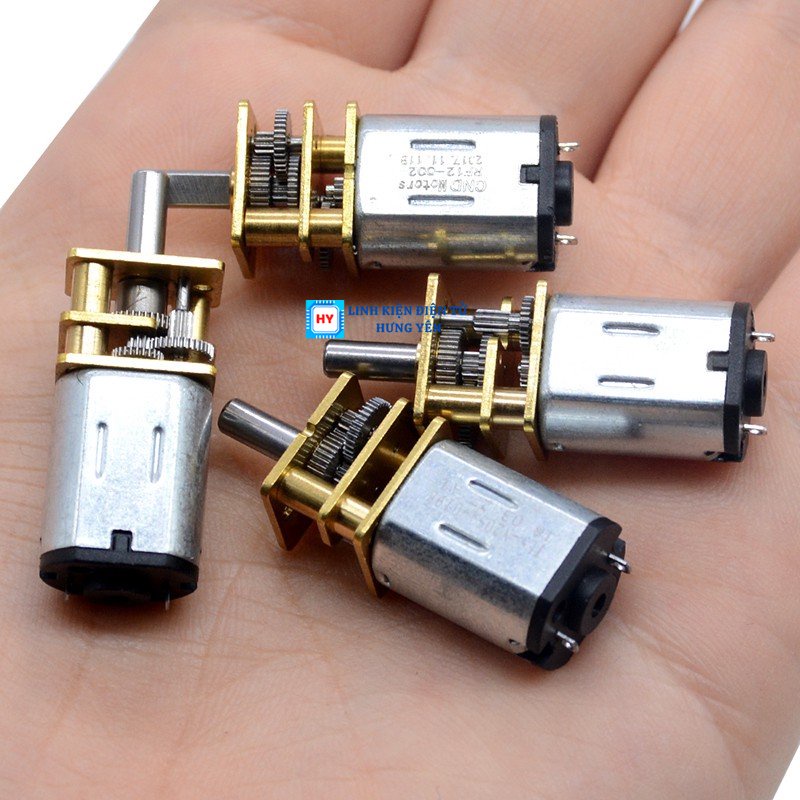 Động cơ giảm tốc bánh răng micro dc 3v / 6v / 12v động cơ tốc độ thấp động cơ giảm tốc ga12-n20