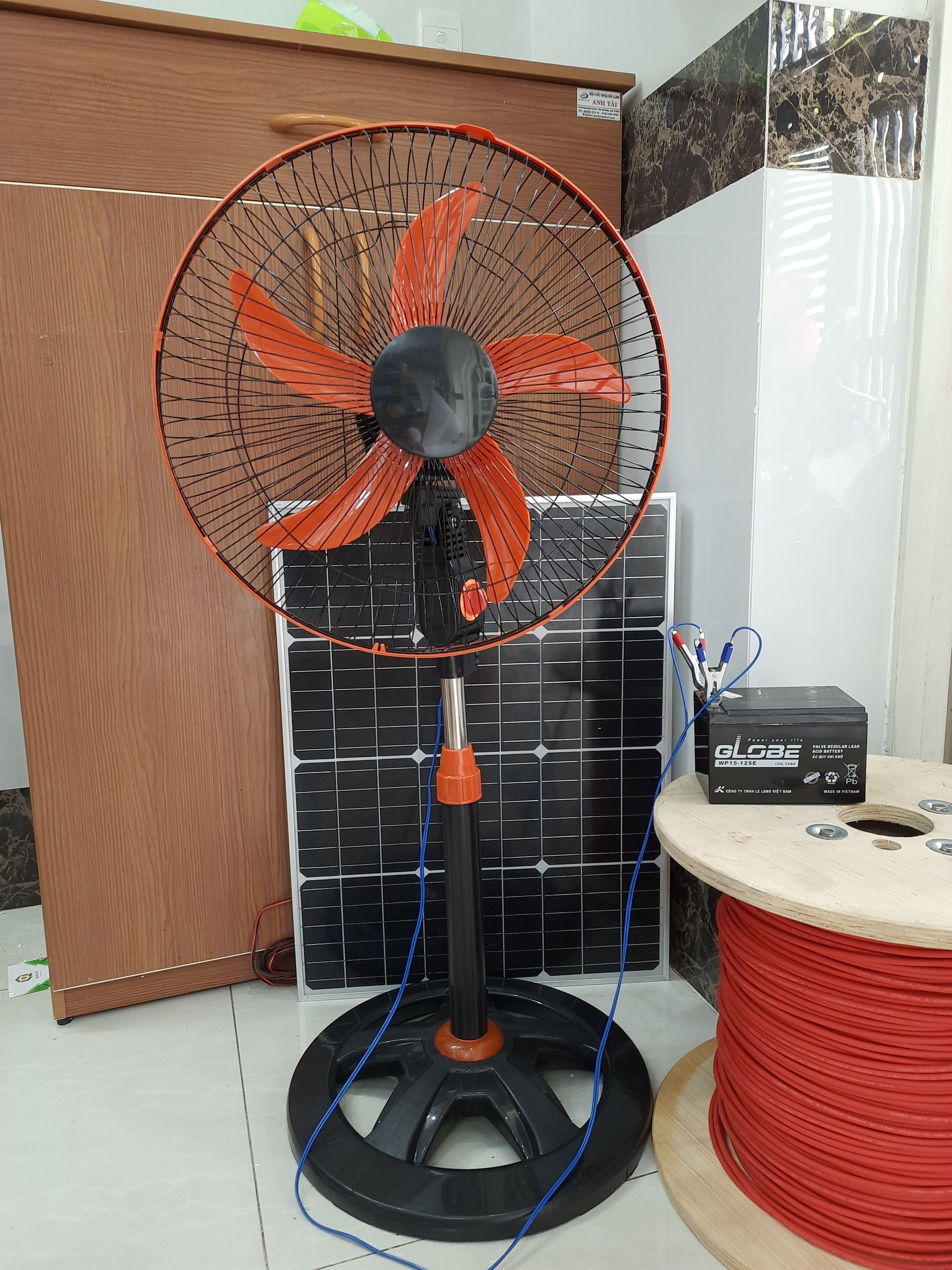 COMBO HAI CÂY QUẠT ĐỨNG 12V
