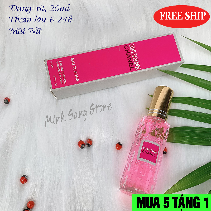 NƯỚC HOA NỮ CHANCE HỒNG 20ML LƯU HƯƠNG 6-12H