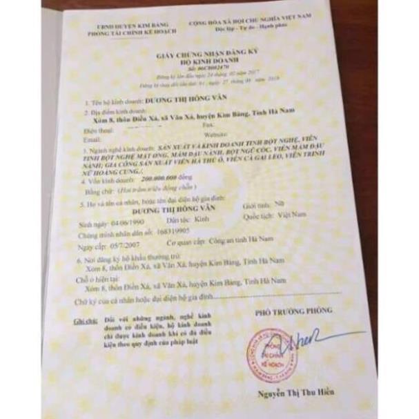 Tinh bột nghệ handmade