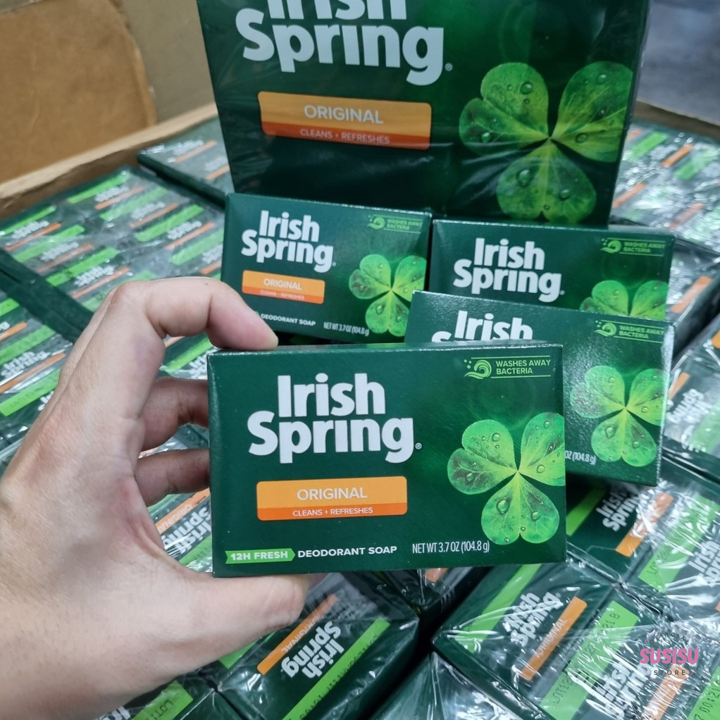 Xà phòng cục Irish Spring Deodorant Soap Original / Xà bông tắm thơm Spring Mỹ