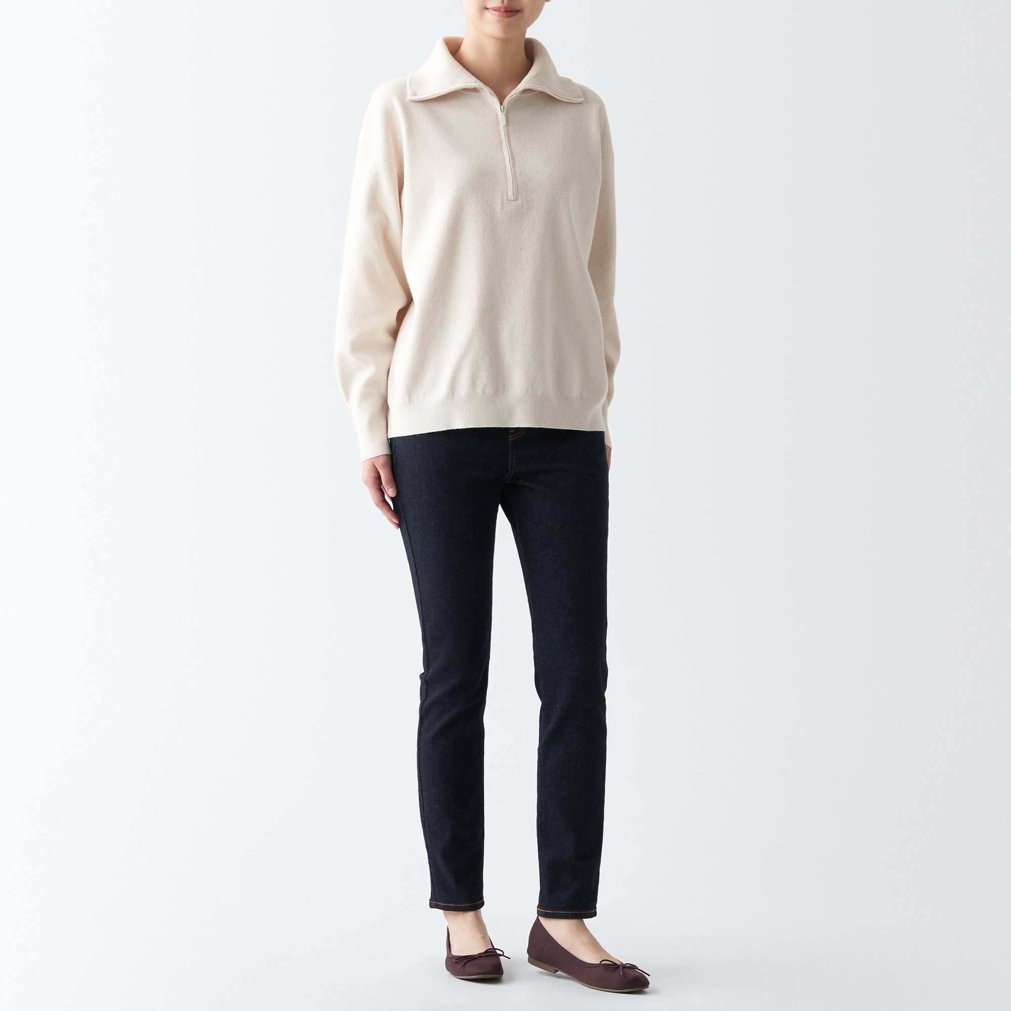 MUJI Giày Bệt Thắt Nơ