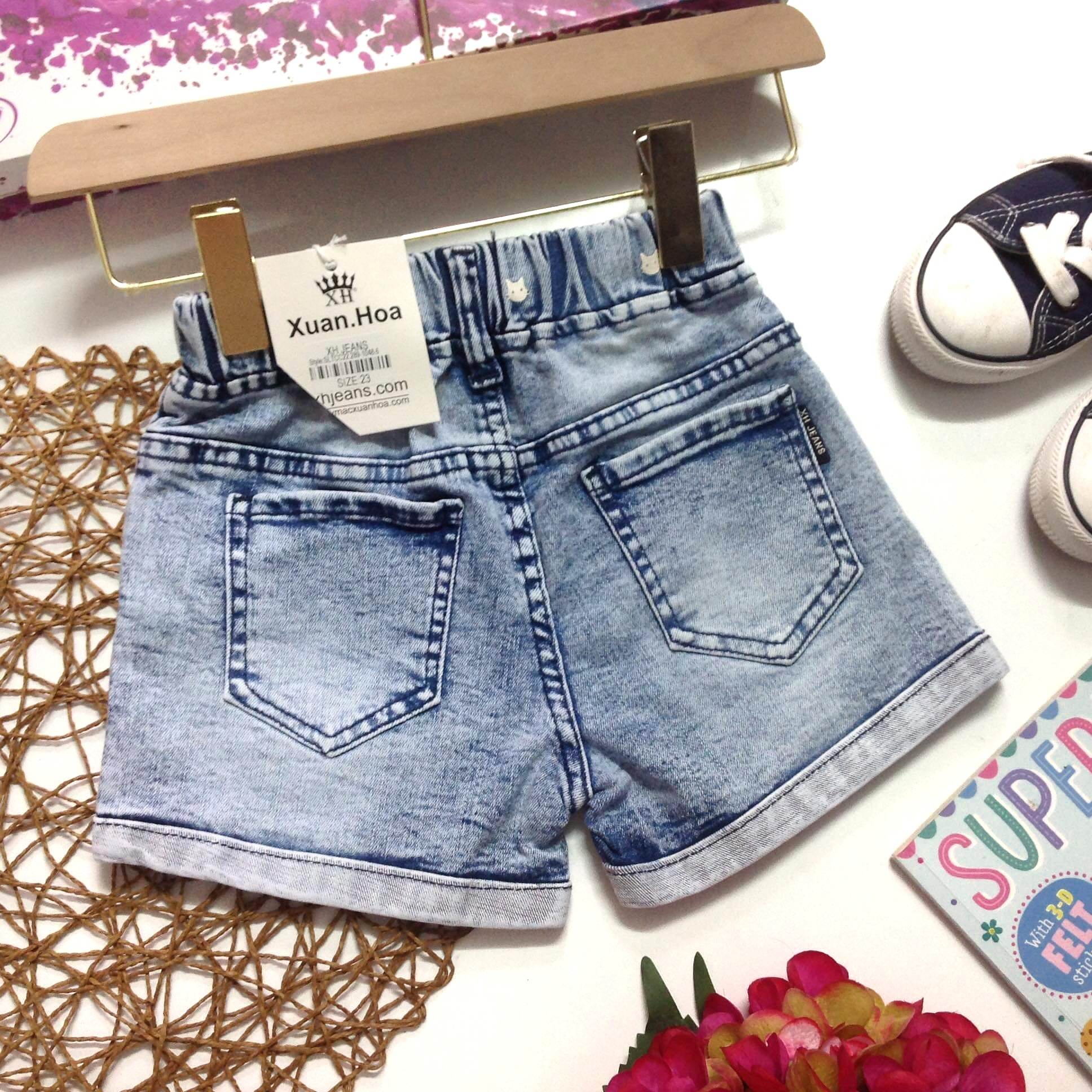 QUẦN SỌT JEAN BÉ GÁI CO DÃN SIZE 20-36KG