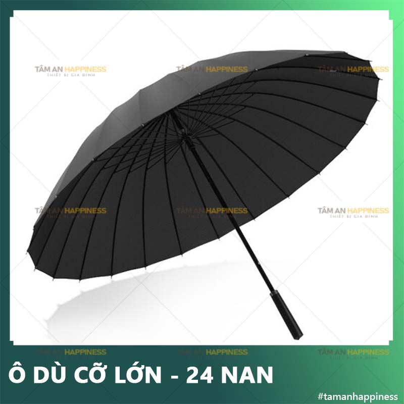 Ô dù cỡ lớn cán dài 24 nan chống lật